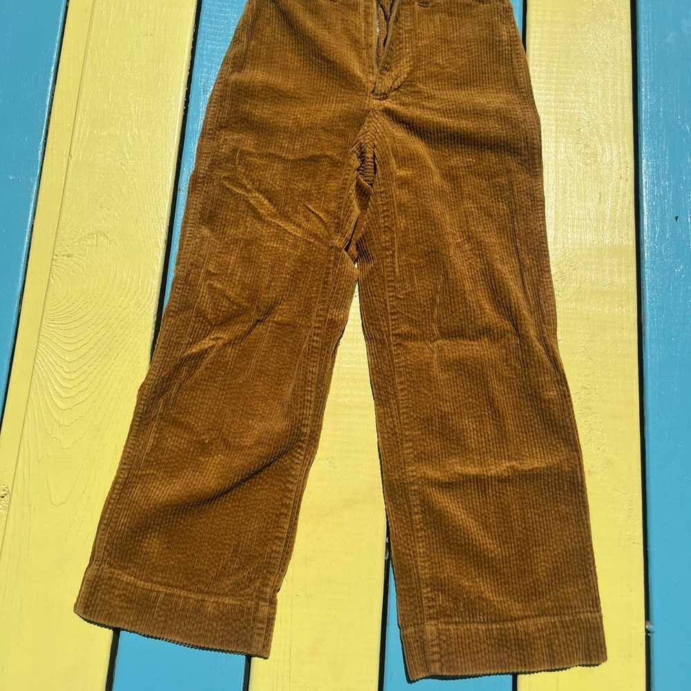 Kids Wide-Leg Corduroy Pants - Brown